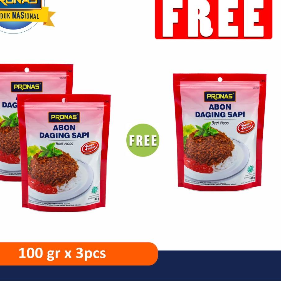 

◘ PRONAS Abon Chili 100 gr Buy 2 Get 1 ✧