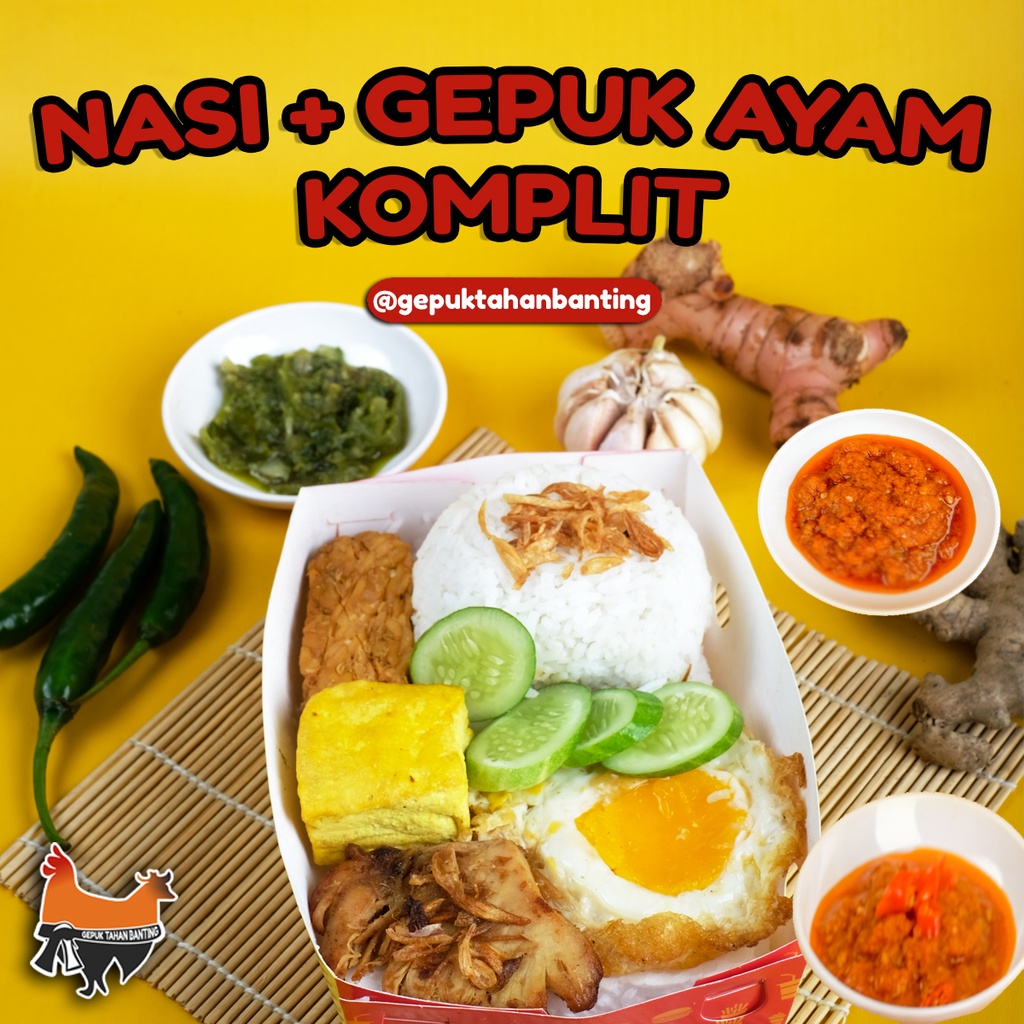 

Gepuk Ayam Empuk Sambal Goang 250 gram