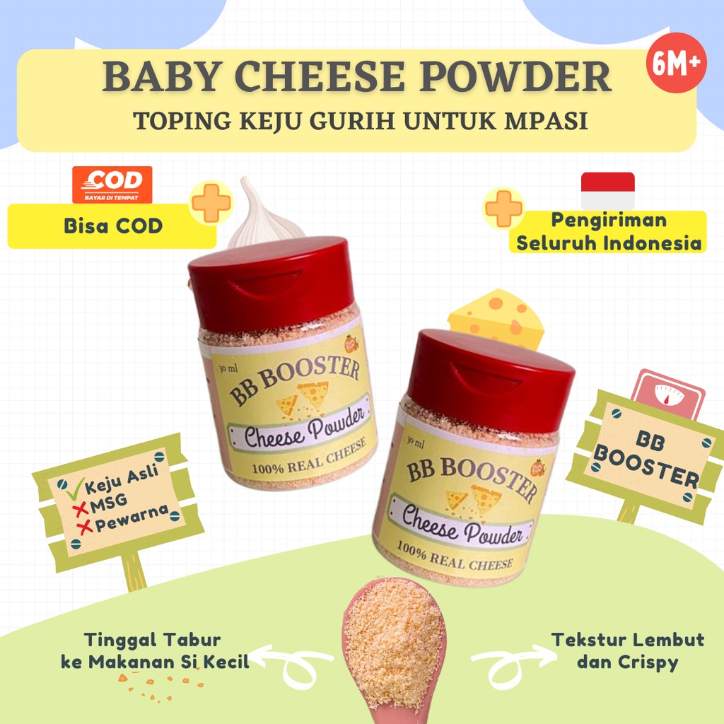 Plum &amp; Blum Baby Cheese Powder Keju Bubuk Mpasi Cheddar - 60 gram
