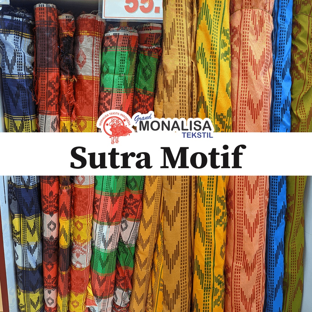 KAIN SUTRA MOTIF MOTIF MEWAH CANTIK, COCOK DIGUNAKAN SARUNG, BAWAHAN BAJU BODO, HARGA PER 0,5M✨