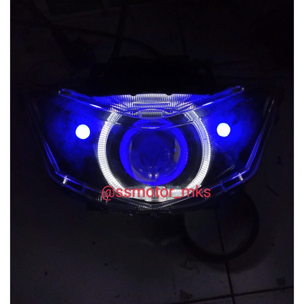 HEADLAMP CUSTOM PROJIE BILED WST HONDA BEAT ESP 2019 / BEAT DELUXE 2022 2023
