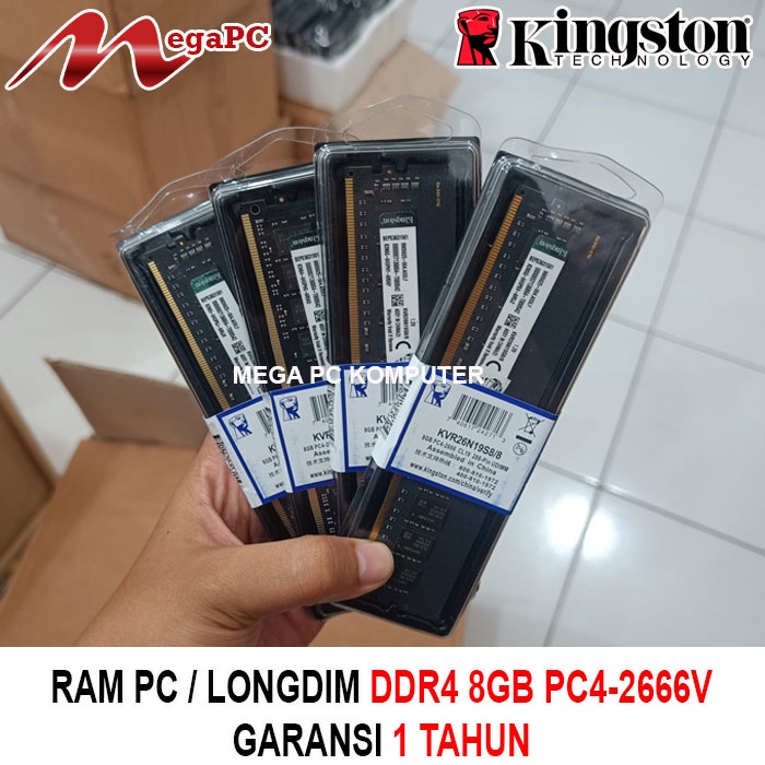 MEMORY RAM PC DDR4 8GB PC4 - 2666Mhz LONGDIM GARANSI 1 TAHUN