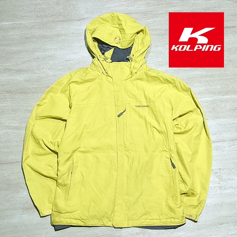Jaket Thrift Outdoor Hiking Pria KOLPING Hoodie Second Preloved Branded Kondisi 85%