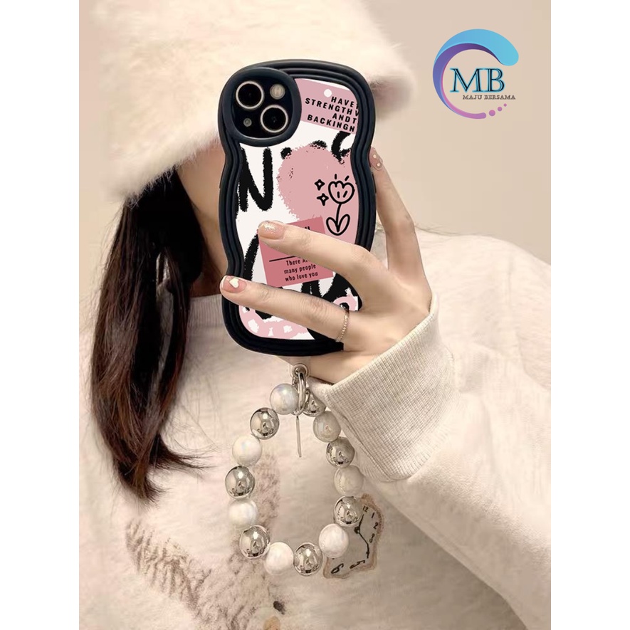 GC18 SOFTCASE MOTIF GRAVITI HATI GELANG SILVER MANIK MANIK FOR IPHONE 6 6+ 7 8 7+ 8+ X XS XR XS MAX 11 12 13 14 PRO MAX MB4419