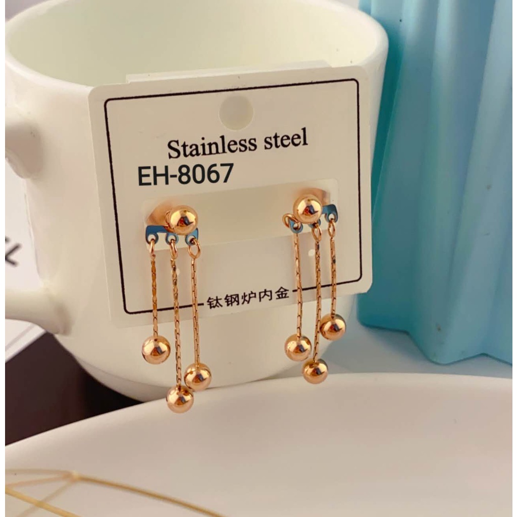 Anting Titnium Permata Cantik Perhiasan Fashion 8067/0044