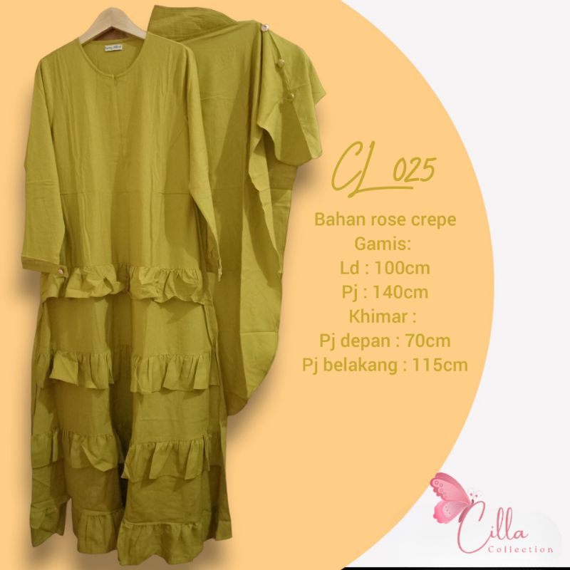 Gamis set Khimar ORI TUSCANY CL025