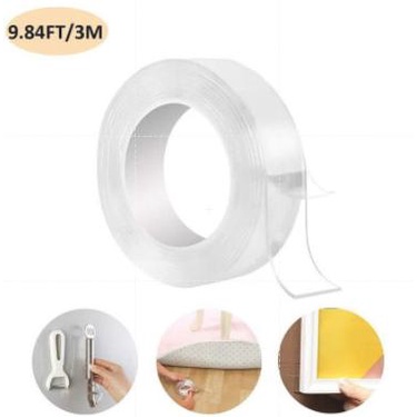 

Magic Nano Double Tape Bening Tahan Air 30mm x 2Meter Acrylic Elastis
