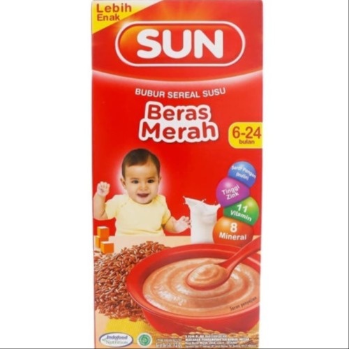 

SUN 6+ BUBUR SEREAL SUSU BERAS MERAH 120GR