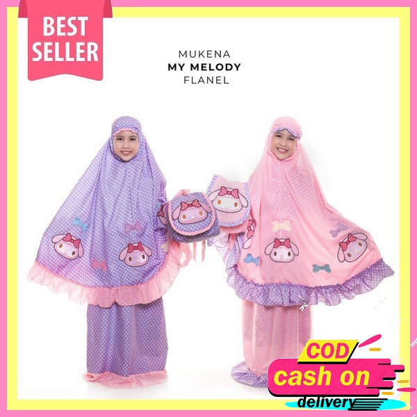 Hampers Mukena Anak Balita Aksen Pita - Kado Ulang Tahun Naik Kelas Gift Set Tas Sajadah 3 6 Tahun M