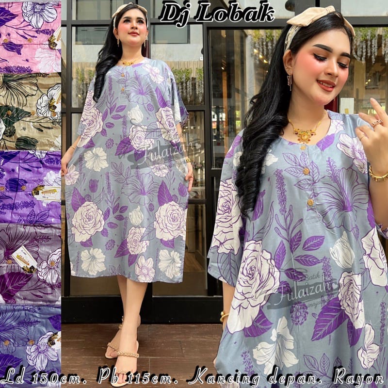 DASTER JUMBO BUSUI KANCING DEPAN KEKINIAN LD 135 CM PB 115 CM COCOK UNTUK HARIAN DIRUMAH RAYON