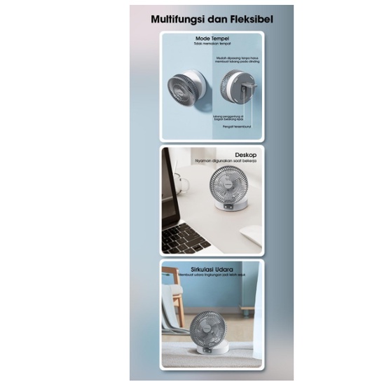 Kipas Angin Samono SW-DF03 Portable Desk Fan