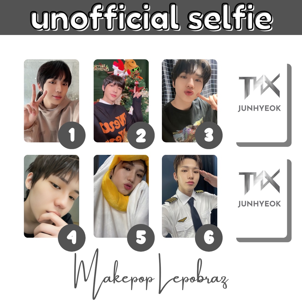 [MIN. 3 PC] PHOTOCARD PC TNX UNOFFICIAL SELFIE - BOYFRIENDABLE HWI HYUNSOO JUNHYEOK KYUNGJUN SUNGJUN TAEHUN