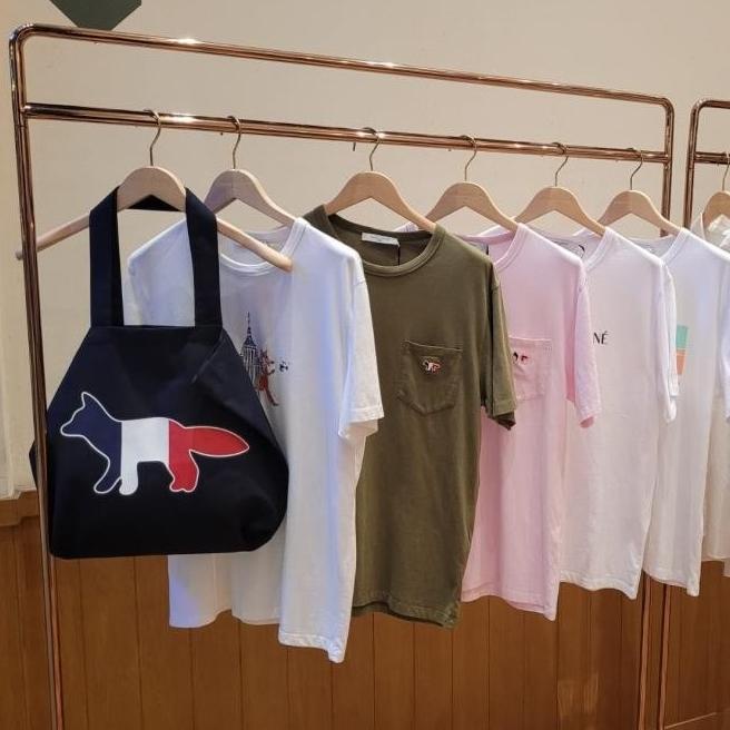 Totebag Maison Kitsune Original Authentic Unisex Canvas Retail Paris Augustylife