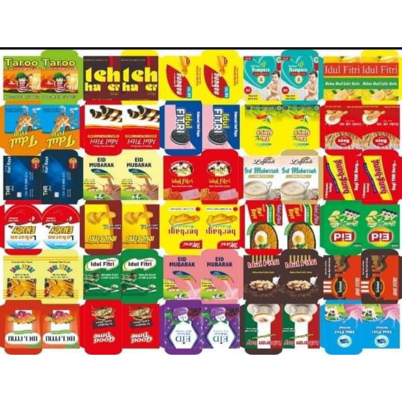 

500Lembar Amplop Lebaran Motif Snack