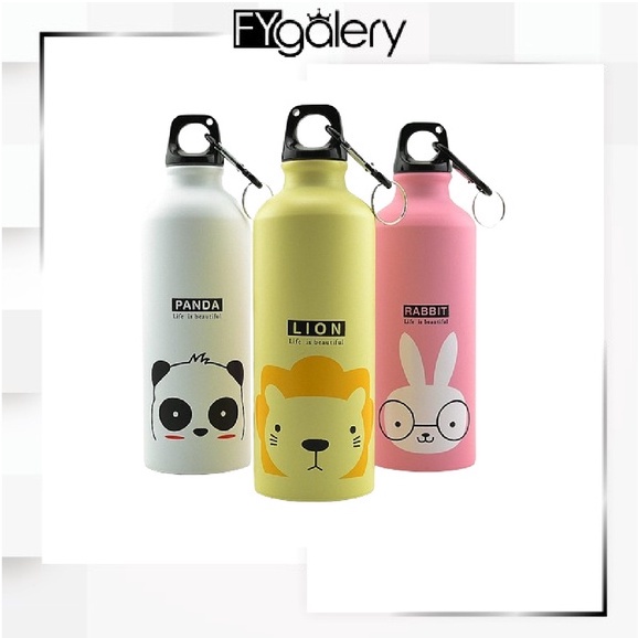 Fygalery HA-7008 Botol air  Sublimasi Botol Air Aluminium Botol karakter 500ML