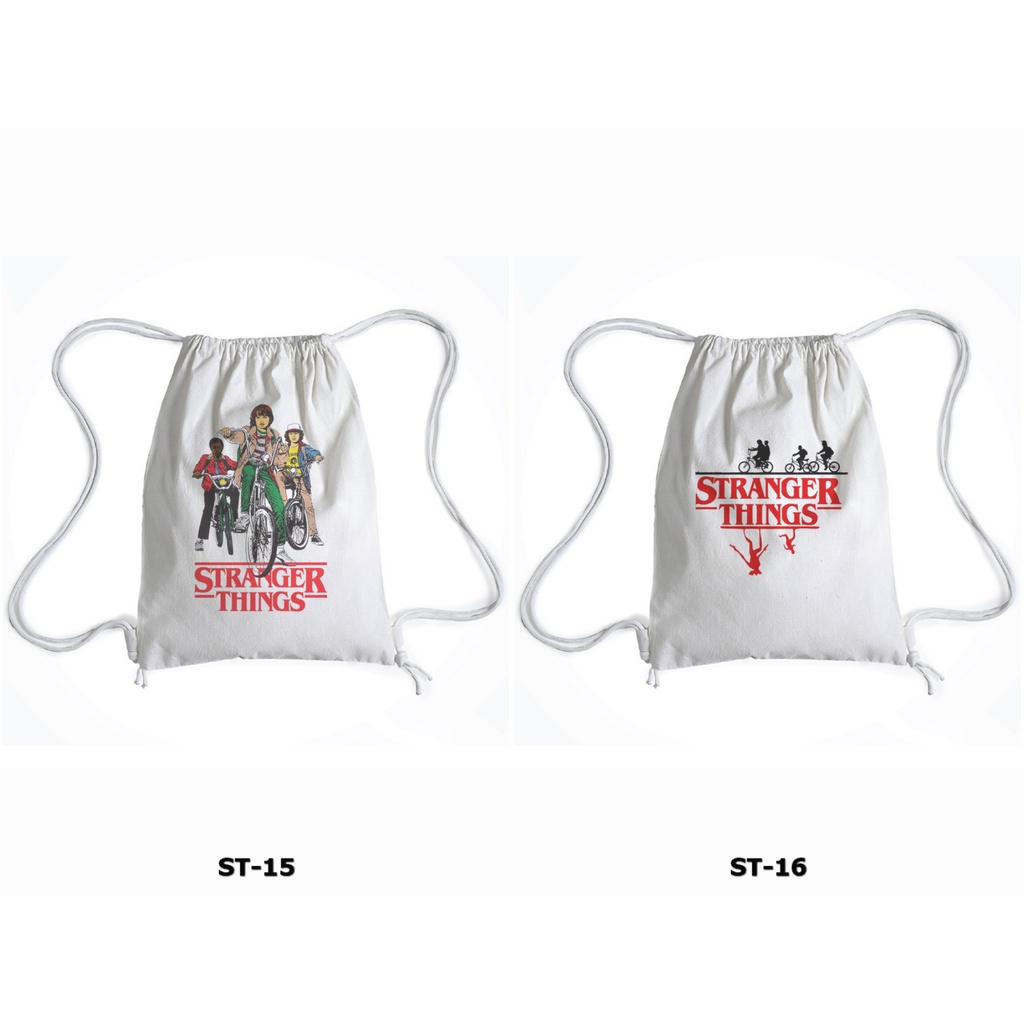 Tas Serut / Ransel Drawstring Bag / Gymsack Bag -  STRANGER THINGS 1