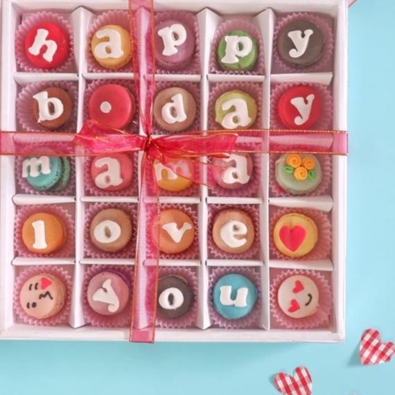 

➶ BABY MACARON GIFT 25PCS, HADIAH UNIK MACARON ♤