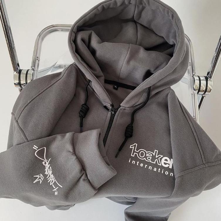 STOK TERBATAS Oaker Ziper Hoodie Oversize | Size M.L.XL Oversize | 1oaker Style Korean Oversize