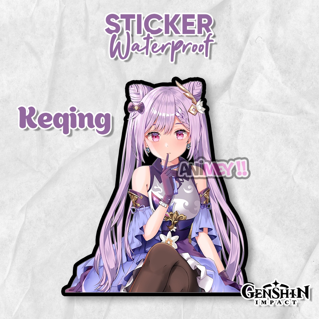 

Stiker Keqing Genshin Impact/ Sticker Anime Waterproof