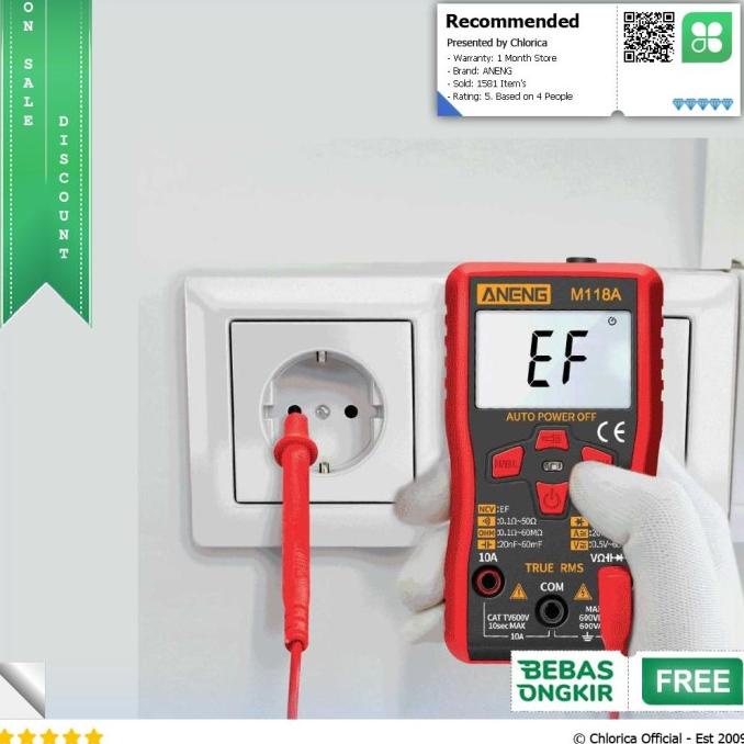 ANENG Digital Multimeter Voltage Tester - M118A