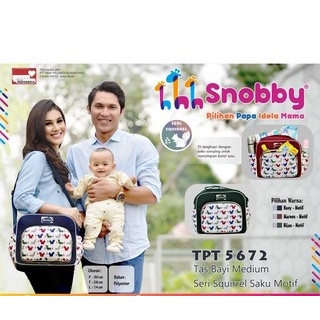 Snobby Tas Bayi Snobby Medium Seri Squirrel Saku Motif TPT5672 - JB