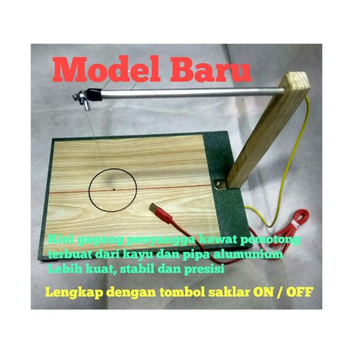 

Terlaris Cutting Styrofoam Cutter / Pemotong Gabus Praktis Bentuk Meja 20X30Cm