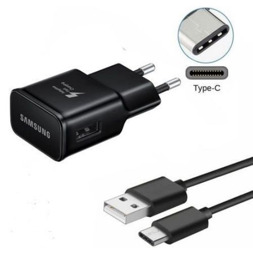 Travel Charger Samsung S8 S10 Plus Original 100% USB to Type C Fast Charging OCEANMART Aksesoris HP OCEAN MART