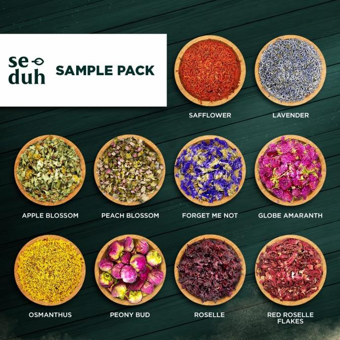 

Sample Pack FLOWER TEA Series B - Lavender Safflower Peony Osmanthus