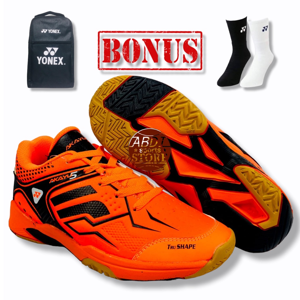 Sepatu Bulutangkis Yonex Akayu 5 Wanita Karet Termurah Terlaris/ Sepatu Badminton Yonex Akayu 5 Wani