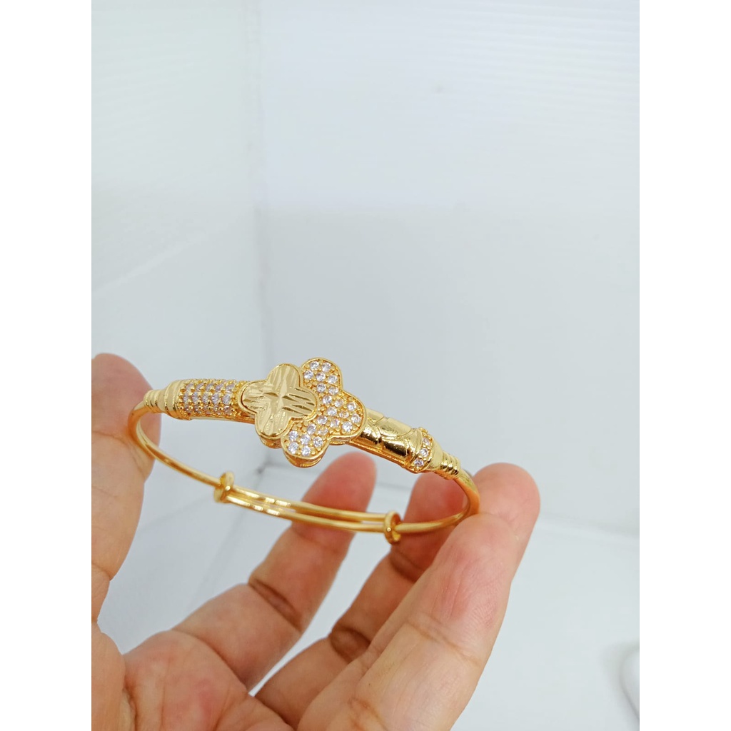 GELANG TANGAN PERHIASAN IMITASI LAPIS EMAS