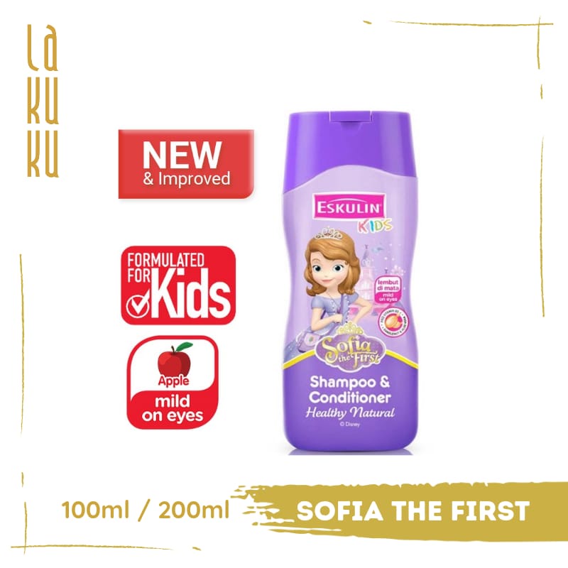 Lakuku - Eskulin Kids Shampoo and Conditioner 2 in 1 Disney Princess