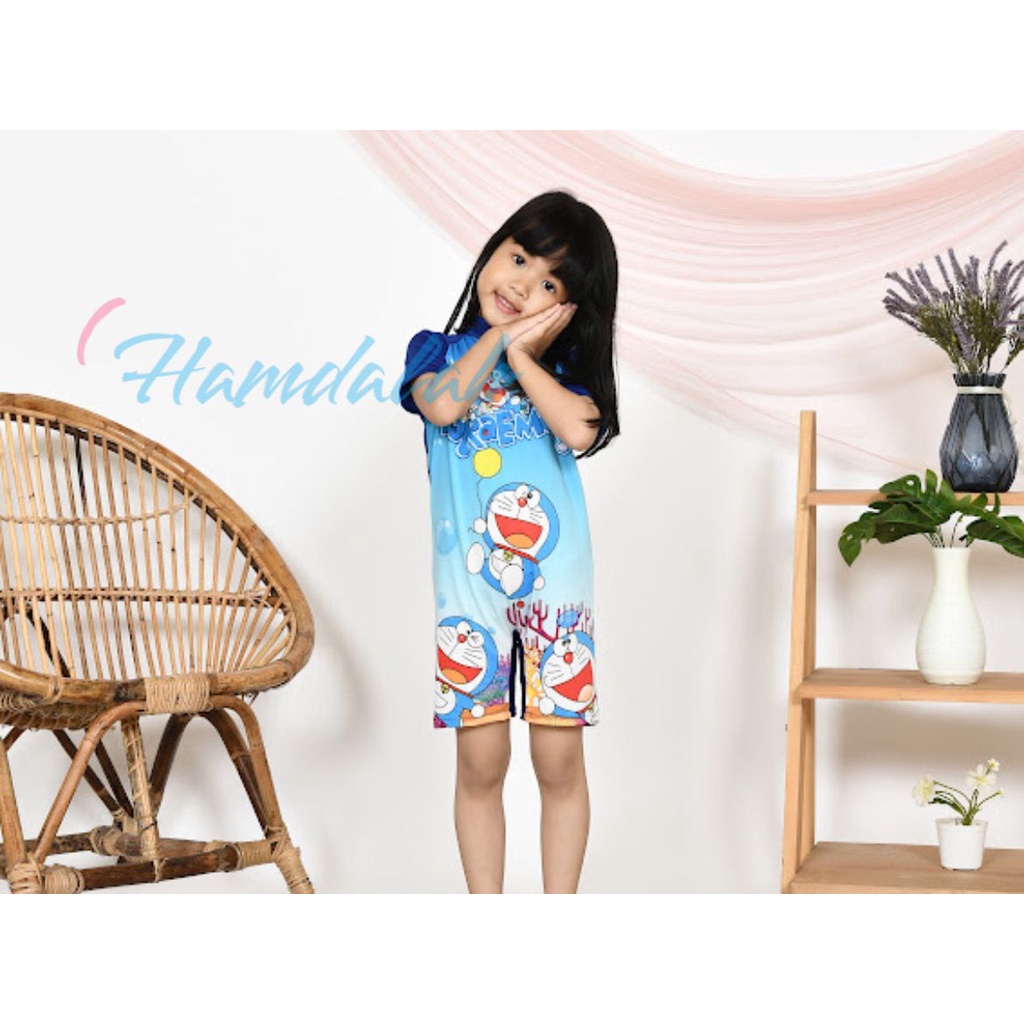BAJU RENANG ANAK TANGAN PENDEK DORAEMON