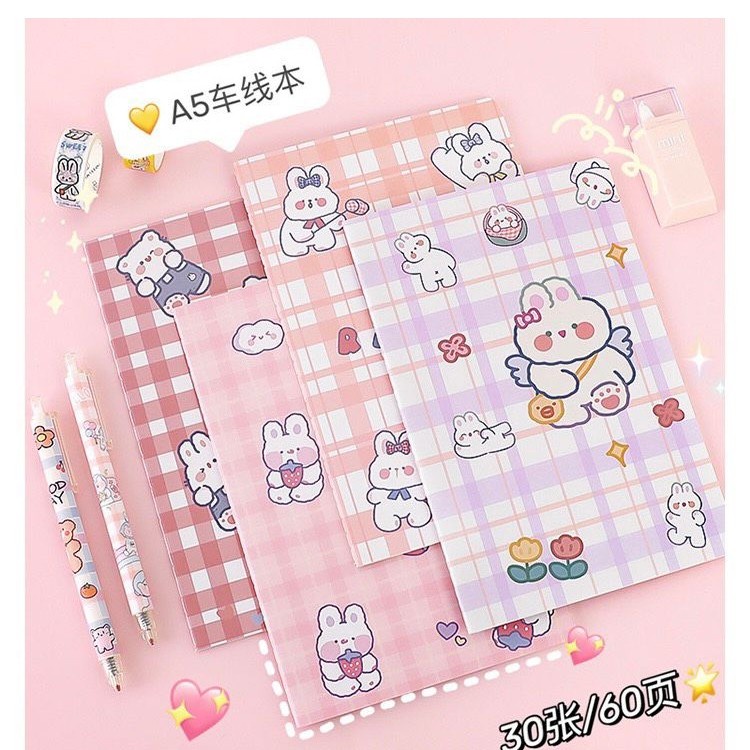 

BUKU TULIS NOTEBOOK AESTHETIC LUCU KAWAII BUKU A5 56 HaLaman