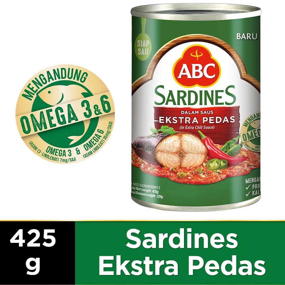 

Star 3.3 ABC Sarden Saus Extra Pedas 425 g