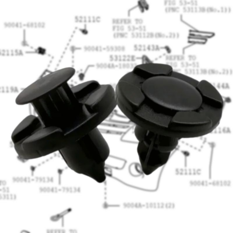 Bumper Clip mobil 8mm / klip grill pengait body universal