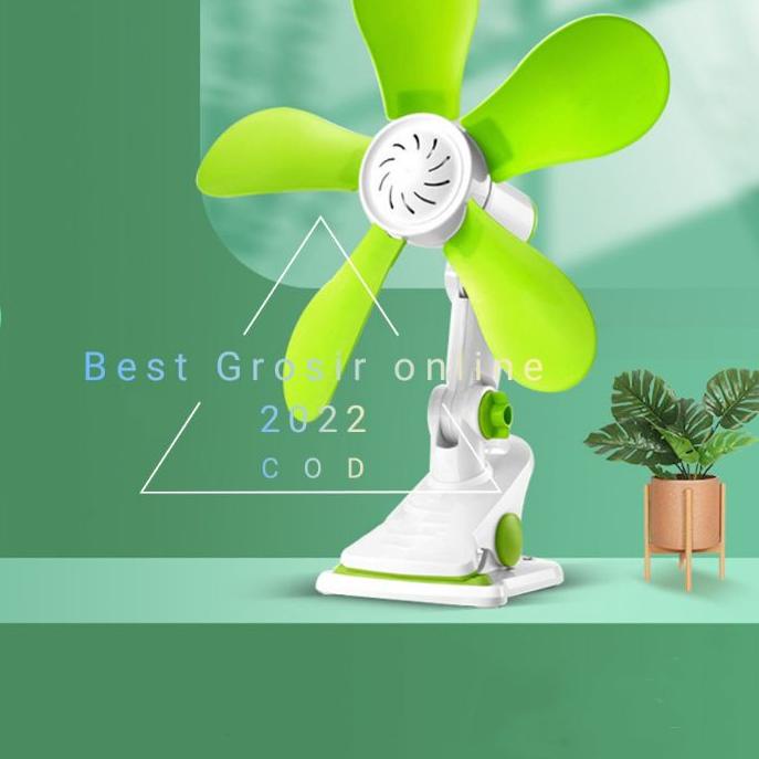 ✯ [ Pplus ] Kipas Angin Jepit 3 in 1(dinding,duduk,jepit) / Mini Fan jepit 5 baling 24w / Mini fan j