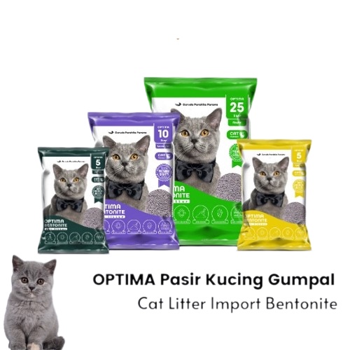 Pasir Gumpal Wangi OPTIMA 5 LITER / Pasir Kucing