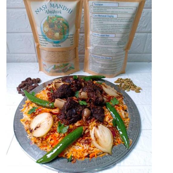 

✾ Paket Nasi Mandhi instan "Almahyra" , memakai beras basmati berkualitas & bumbu rempah yang melimpah ✱