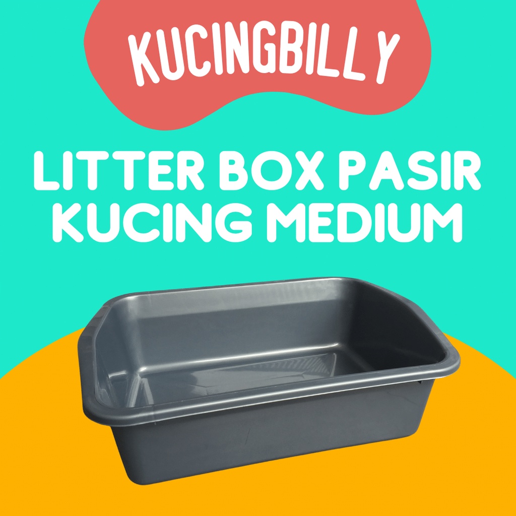 Litter box medium - box pasir kucing