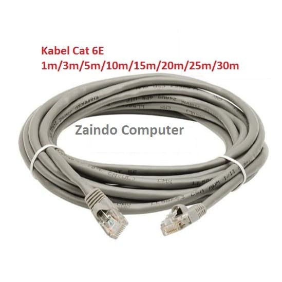 KABEL LAN CAT 6E 15M RJ45 TERPASANG  KABEL LAN 15M CAT6E UTP CABLE LAN 15 M CAT 6E RJ 45