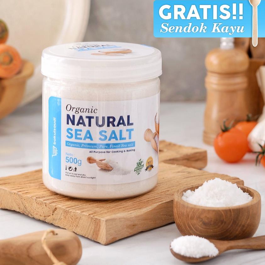 

▼ Sea Salt Pure Organic Garam Laut Alami Premium Natural Asli 100% / Seasalt Fine Grain Organik non GMO Garam Mpasi Halus ➲