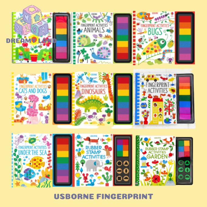 

Buku Usborne Fingerprint Stamp Activities Buku Aktivitas Anak Import