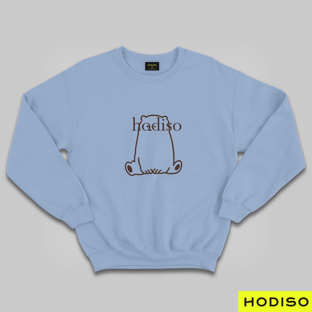 HODISO - Basic Sweater Bear Line Unisex Size M-XXL (Pria&amp;Wanita)