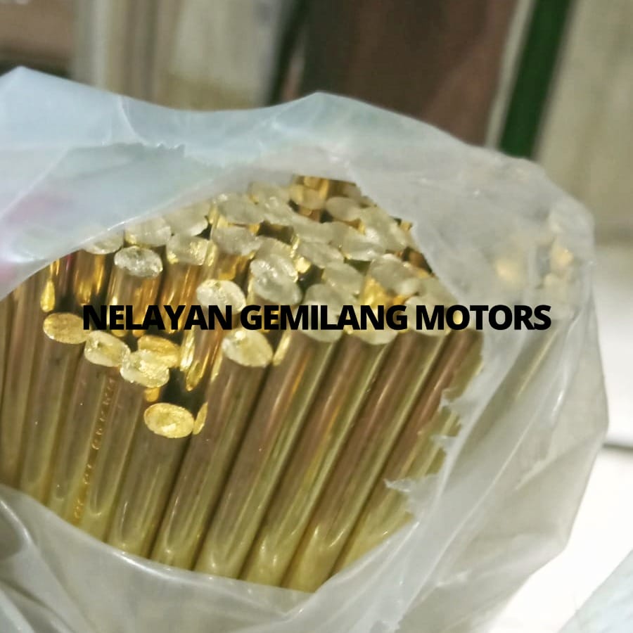 Kawat Las Kuningan 1 Batang 1 Meter Ukuran 3mm