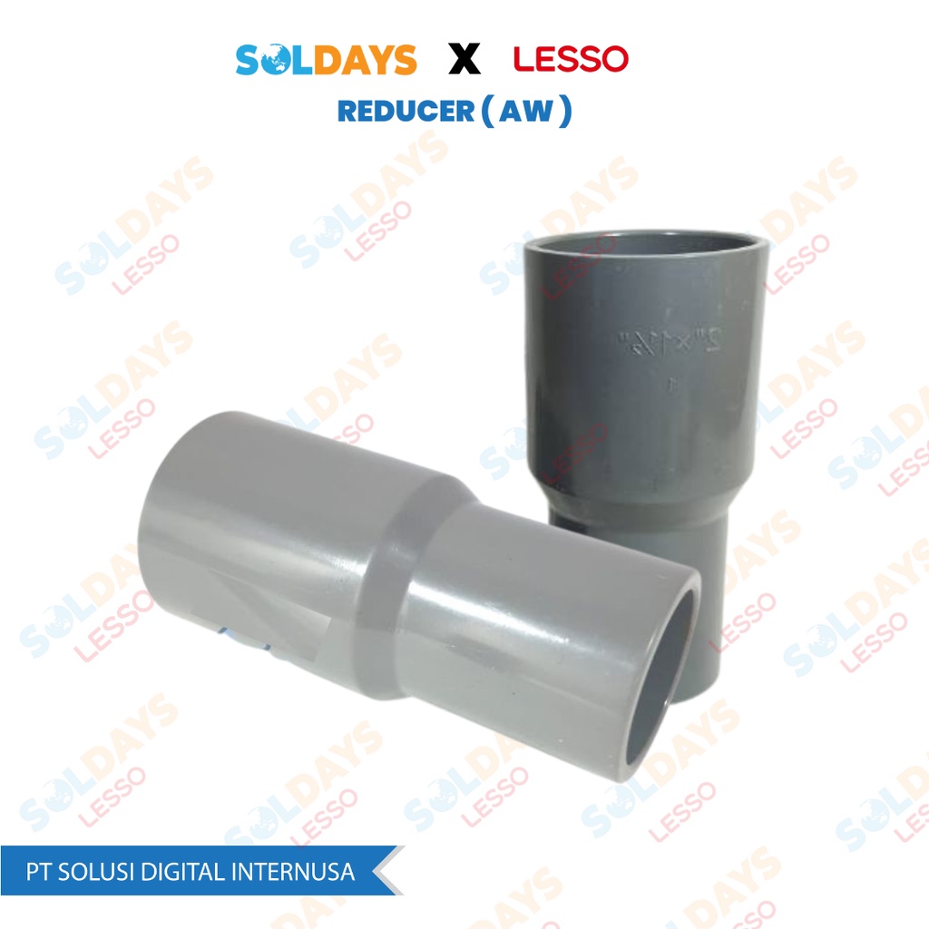 Lesso Reducer (AW) 1.1/2&quot; x 3/4 inch / Reducer (AW) 1.1/2&quot; x 3/4&quot; / Pipa PVC Fittings