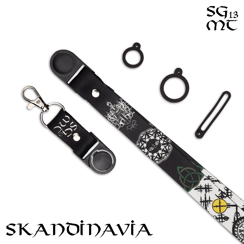 Lanyard id card holder name tag Hp Lanyard full printing SCANDINAVIAN 3 pcs Oring