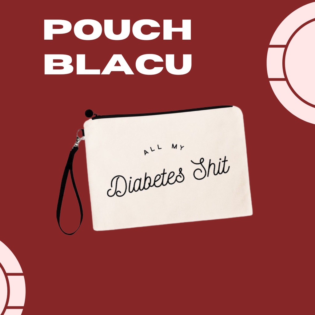 Souvenir Pouch Blacu/Pouch Blacu Resleting/Pouch Serut Blacu