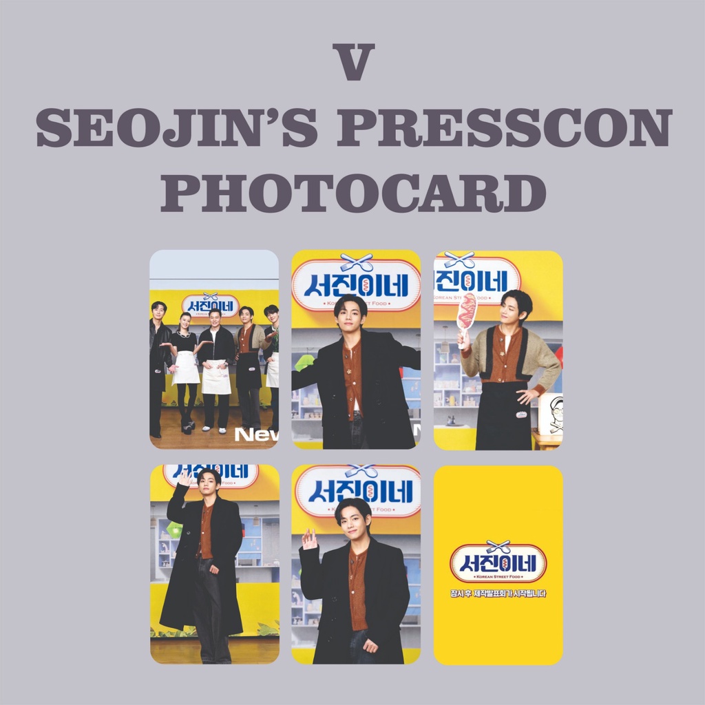 PHOTOCARD V TAEHYUNG AT SEOJIN PRESS CONFERENCE