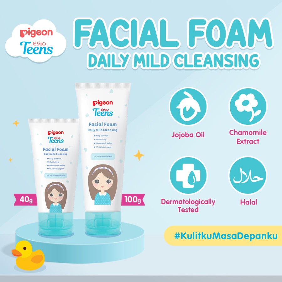 PIGEON Teens Facial Foam - Daily Mild Cleansing 40gr