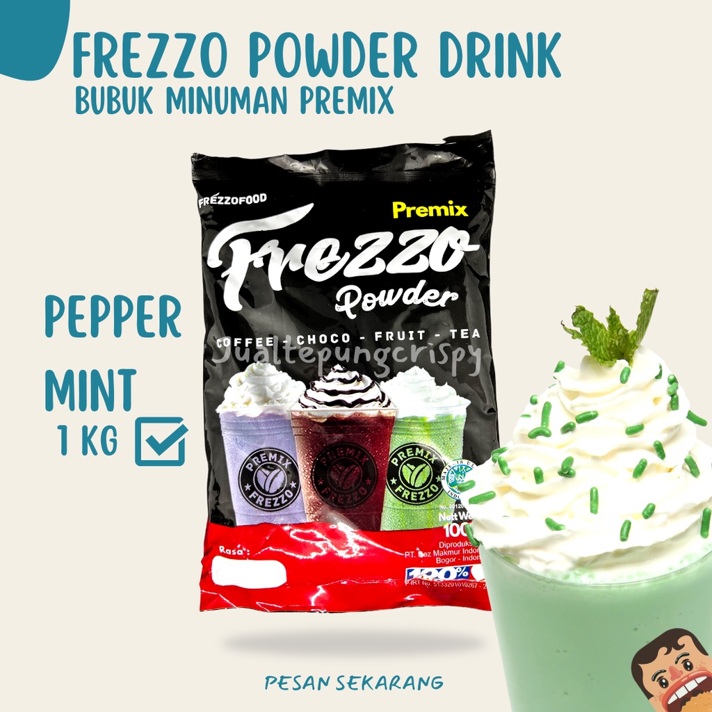 Frezzo Bubuk Minuman Rasa Peppermint / Peppermint Powder 1 Kg
